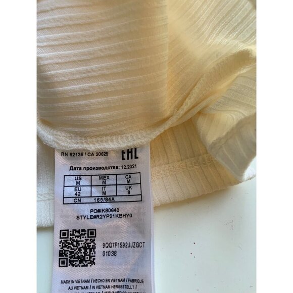 Guess top cream 34 ch 31’ long elbow sleeves high neck - Picture 4 of 5